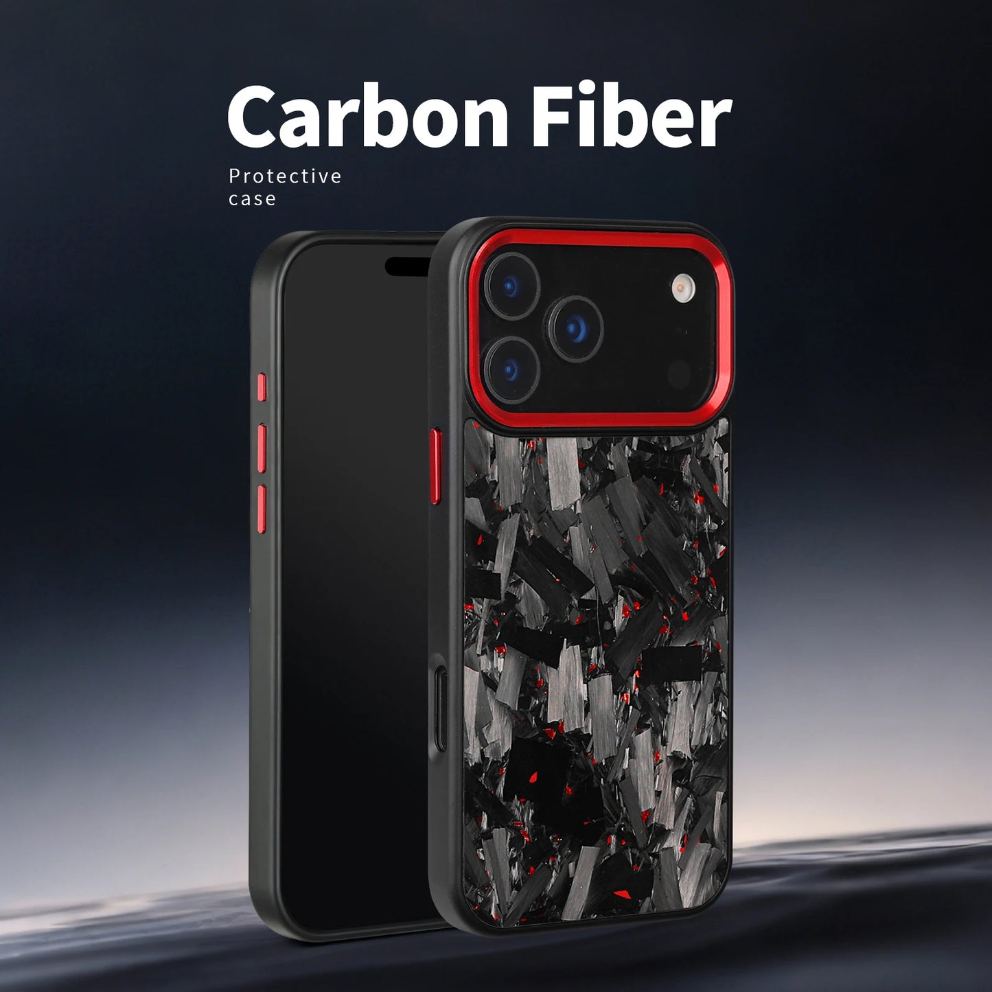 Real Premium Forged Carbon Fiber Phone Case For iPhone 17 Pro Max Air Shockproof Anti-slip Magnetic Wireless Charging Cover