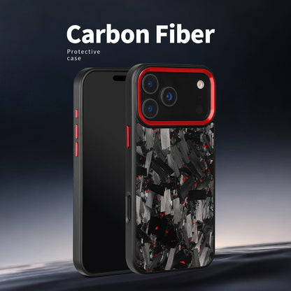 Real Premium Forged Carbon Fiber Phone Case For iPhone 17 Pro Max Air Shockproof Anti-slip Magnetic Wireless Charging Cover