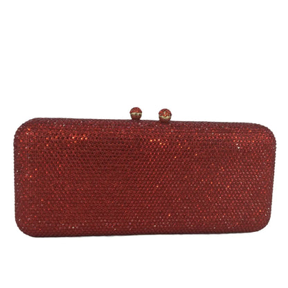Women Brown Crystal Evening Bag Formal Party Dinner Rhinestone Handbags and Purses Bridal Diamond Clutch Purse