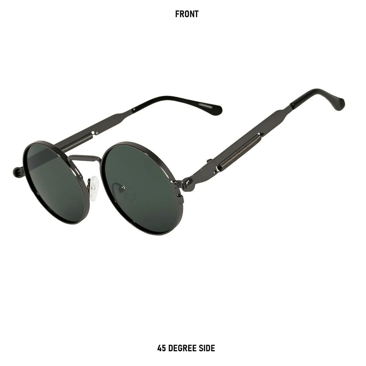 Round Steampunk Sunglasses Men UV400 Protection Punk Fashion Glasses Vintage Luxury Dropshipping Gafas De Sol Lunette De Soleil