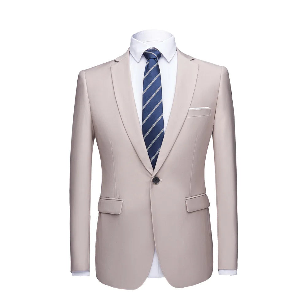2026 Men's Green Suit Jacket, Single Button V-Neck Coats, Suitable for Wedding/Party/Business/Work/Interview Asian Size Blazer