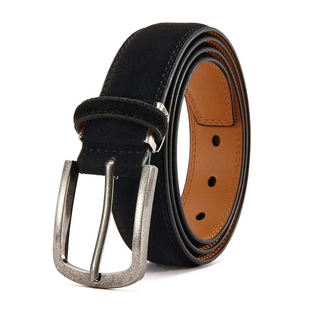 Men Belts High Quality PU Leather LONG Large Pin Buckle Metal Automatic Buckle Male Multi style Belts Strap Male