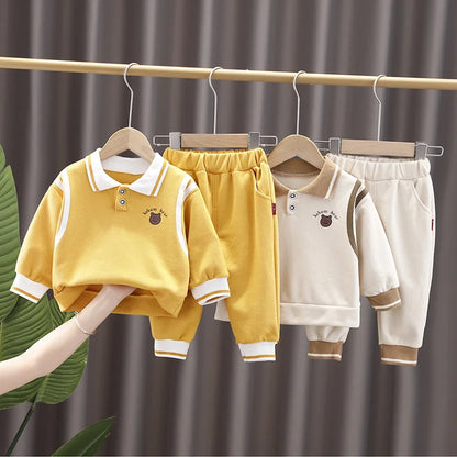 New Spring Autumn Baby Girls Clothes Kids Clothing Children Boys T-Shirt Pants 2Pcs/Set Toddler Sports Costume Infant Tracksuits