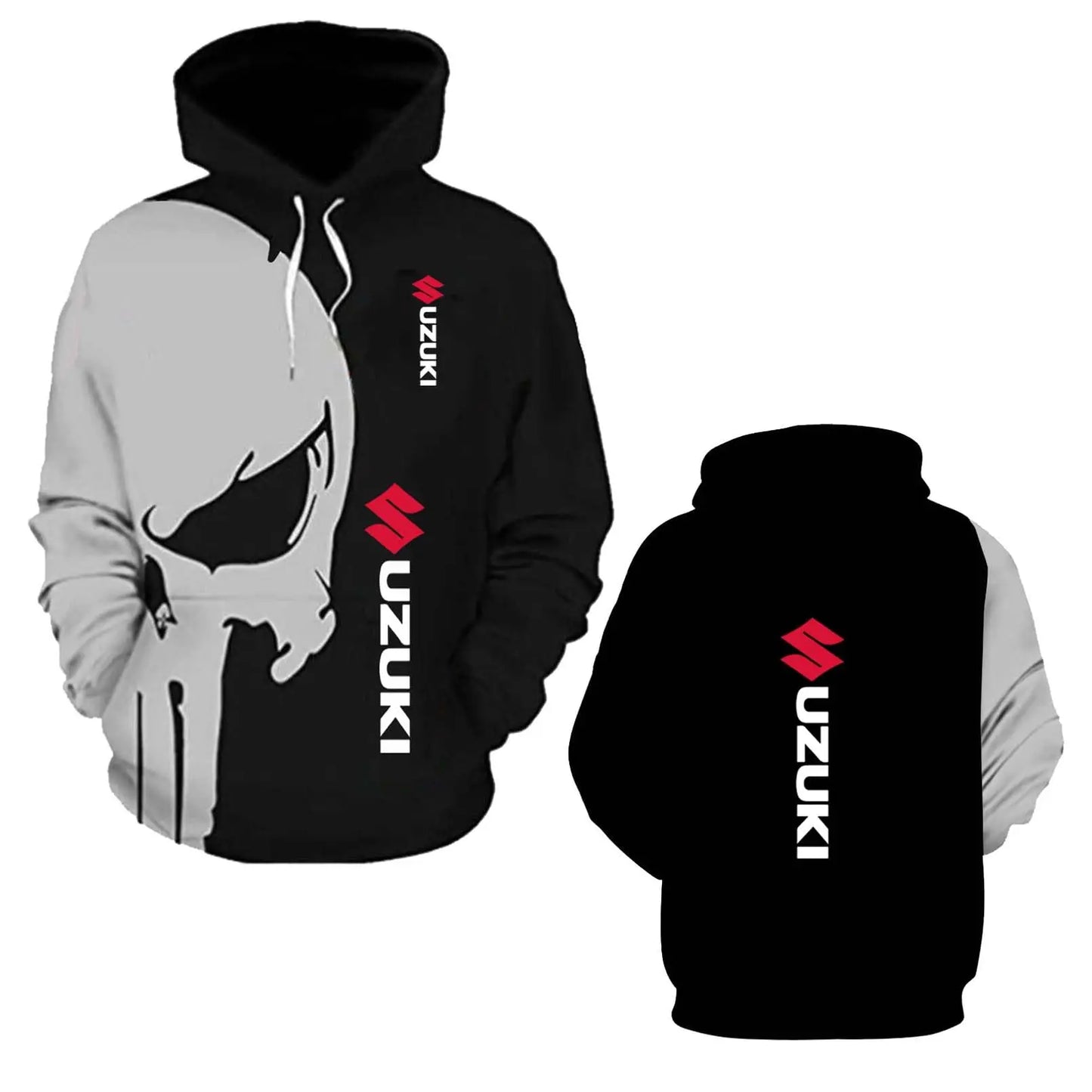 2026 Spring and Autumn Sports Shirts 3D printed men's and women's hoodies Hip-Hop street fashion motorcycle jackets