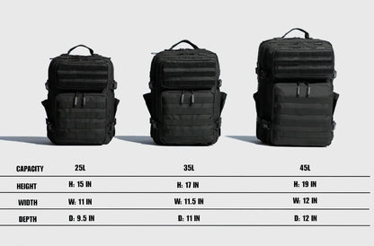 45L Meal Prep Management Backpack Gym Tactical Waterproof Insulated Lunch Cooler Bag Hiking Camping Travel Rucksack