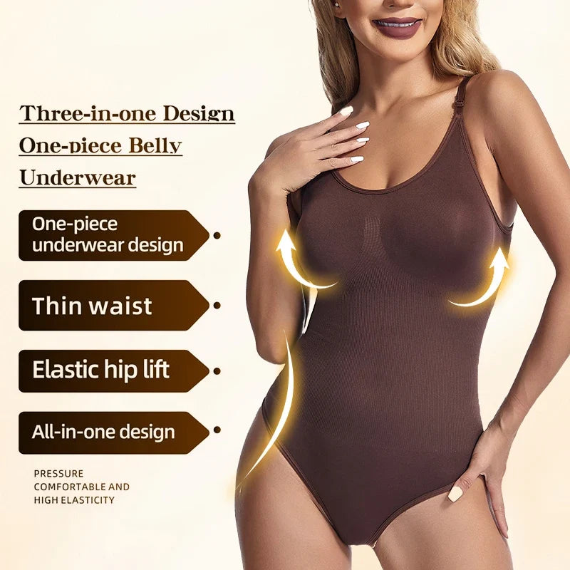 Shapwear Soft Body Shaping  Thong Body Shaping Tummy Control Butt Lifter Cincher Slimming Sheath Shapers Bodysuit Woman Body