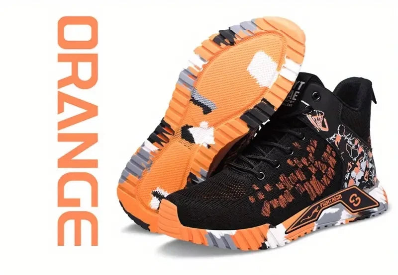High Top Protective Safety Shoes Men Steel Toe Work Shoes Men Women Work Safety Boots Anti Smash Safety Indestructible WorkBoots