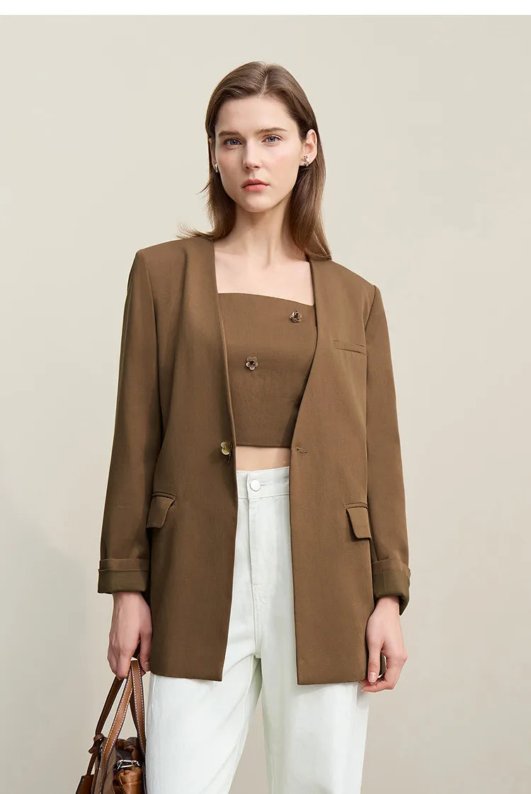 V-Neck Women's Jacket 2026 Autumn New Slim Sleeveless Vest Skirt Women's Separate Casual Elegant Women's Skirt 1262102 4