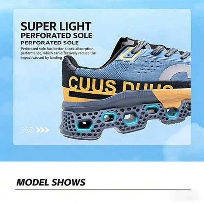 Men's Cushioning Running Shoes Lightweight Athletic Casual Sneakers Male Non-Slip Sports Shoes Outdoor Travel Walking Shoes