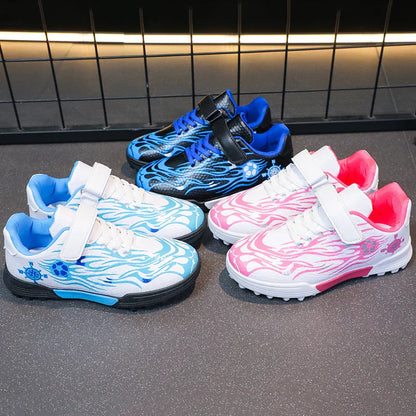Children Soccer Cleats Fashion Design Breathable Non-slippery Soccer Shoes for Boys and Girls