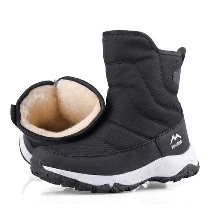 Brand Men Boots Winter Waterproof Snow Boots Unisex High Top Keep Warm Plus Outdoor Ankle Boots Male Cotton Casual Sneakers