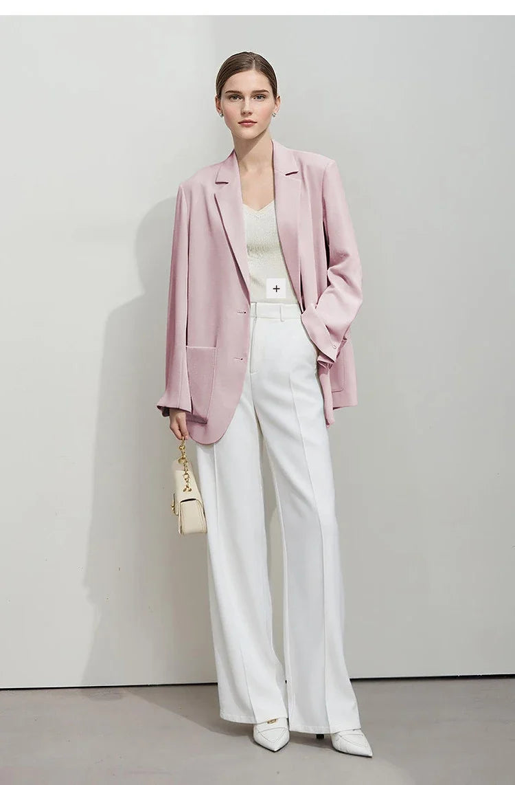 Women's Coat Autumn And Autumn Turned-over Collar Anti-ultraviolet Cool Jacket Casual Commuting Women's Blazers 12621078