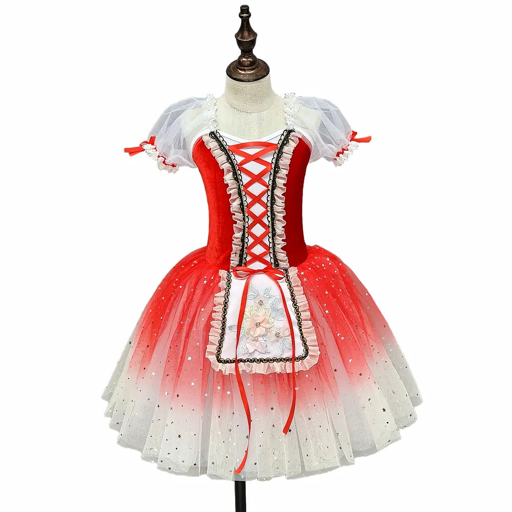 Girls' Ballet Skirt, Dance Skirt, Children's Ballet Skirt, Campus Dance Programs, Collective Stage Performance Costumes