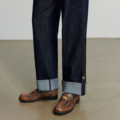 Women Denim Jeans 2025 Autumn New Lyocell Rolling Up Hem Elastic and Simple Straight Leg Ankle Length Pants