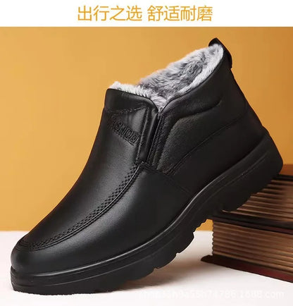 Boots men's snow outdoor  shoes men's winter boots hiking ankle boots waterproof  shoes work  2025