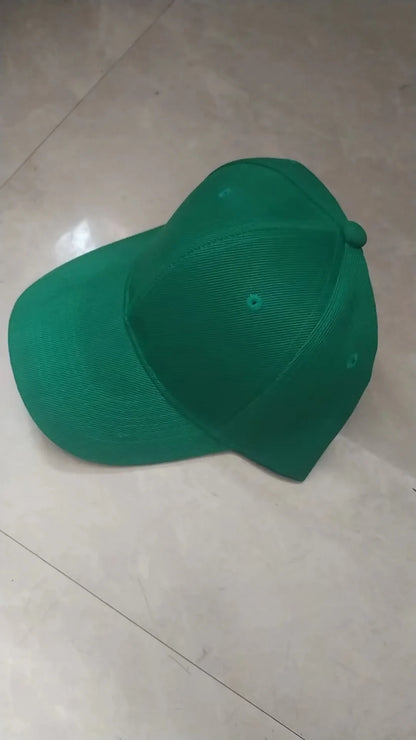 Green Baseball Cap Unisex Cap Casual Plain Baseball Hat Adjustable Snapback Hats for Women Men Hip Hop Cap Street Dad Hat