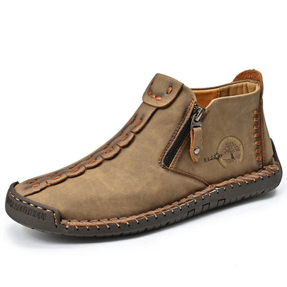 2026 New Style Comfortable Loafers Fashion Ethnic Style Casual Shoes Men's Slip-on Spring Breathable Boots Plus Size Ankle Boots