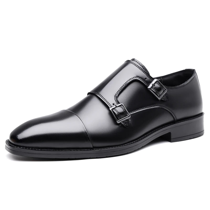 2026 Man Split Leather Shoes Rubber Sole Man Business Office Male Dress Lether Shoes Genuine Leather Wedding Party Shoes Plus 46