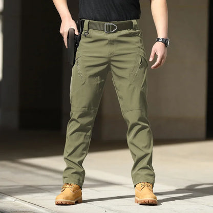 Men City Military Tactical Pants Combat Cargo Trousers Multi-pocket Waterproof Wear-resistant Casual Training Overalls Clothing