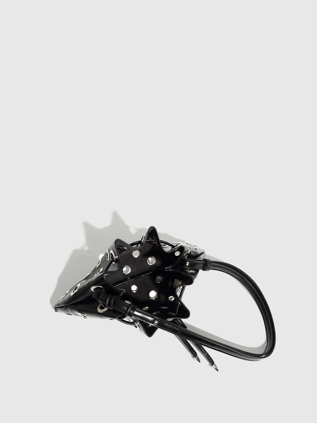 Hollow Rivet Designer Shoulder Bag Designer Luxury Bags Women 2025 Drawstring Bucket Bags High Quality Handbags Mini Purses Chic