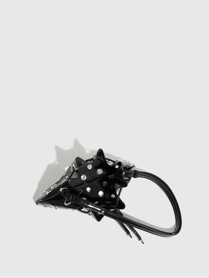 Hollow Rivet Designer Shoulder Bag Designer Luxury Bags Women 2025 Drawstring Bucket Bags High Quality Handbags Mini Purses Chic