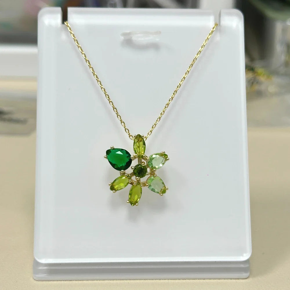 Candy Colorful Imitation Crystal Dopamine Unique Design Choker Necklace Bracelet Earrings, Jewelry for Women Bridal Gift