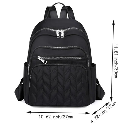 Men's and women's fashionable backpack made of nylon, suitable for travel, tourism and photography. It has multiple pockets.