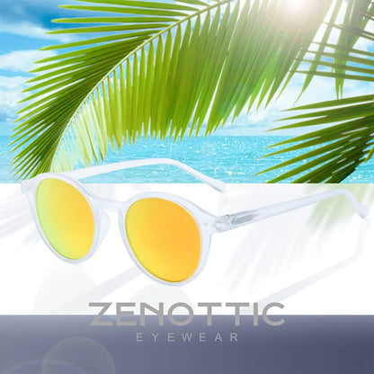 Small Round Sunglasses for Men Women Vintage Retro Polarized Circle Sun Glasses UV400 Protection
