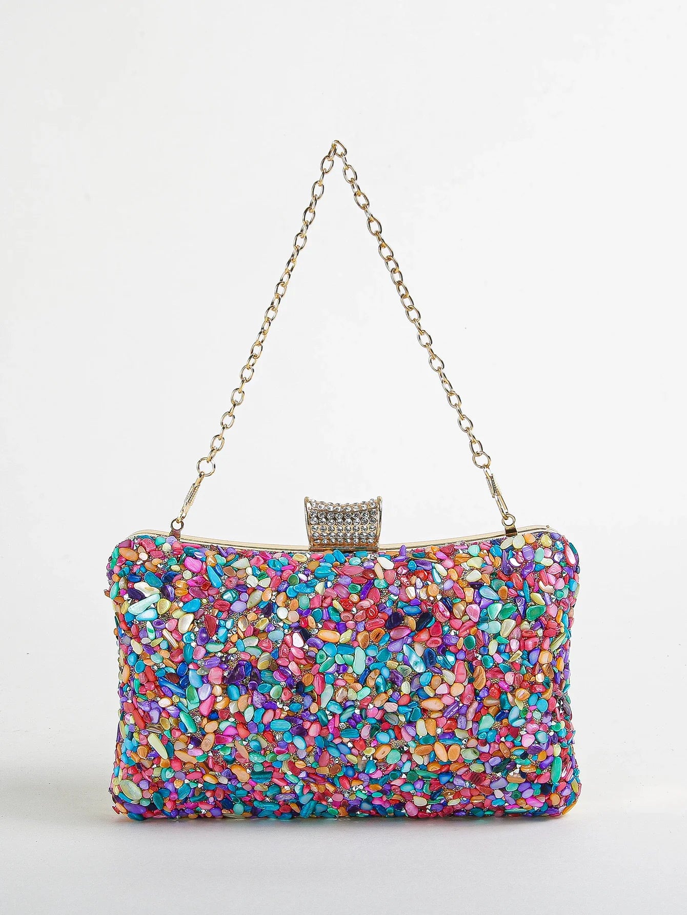 Mini Irregular Jewel Handheld Dinner Bag