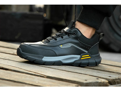 New Fashion 2025 Genuine Leather Insulation 10KV Work Safety Shoes Indestructible Multifunctional Sneakers Waterproof Male Boots