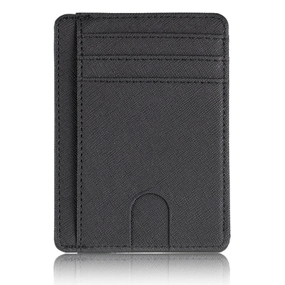 Blocking Wallet Business Card Cover for Case Super Thin Men Leather Credit Card Holder Card Travel Wallet Minimalist Wallet