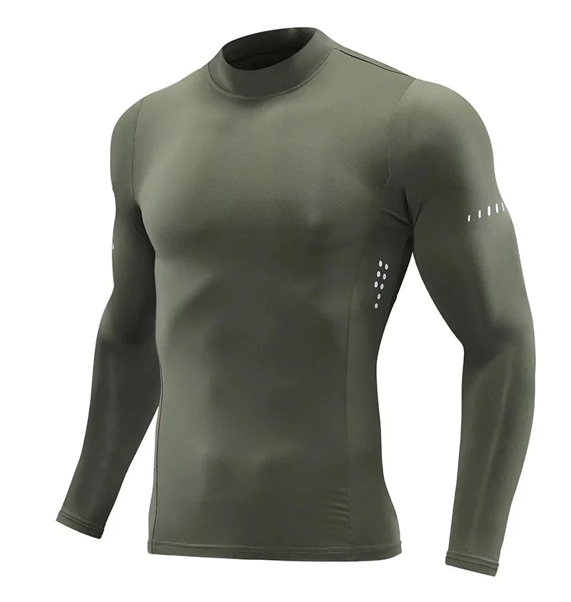 Men Children Long Sleeve Running Slim Tops Tees Sportswear Gym Fitness Compression T-shirt Outdoor Football Jersey Jogging Tight
