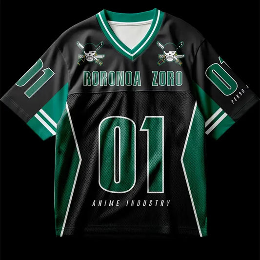 2026 Summer Children's One Piece Anime Jersey Camiseta Zoro Oversized Y2k Fashion Casual Sports T-Shirt For Men And Women Tops