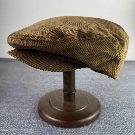 Top Grade Corduroy Newsboy Cap Spring Autumn Flat Hat Vintage Casual Newsboy Cap Unisex Fashion Berets Hats for Men