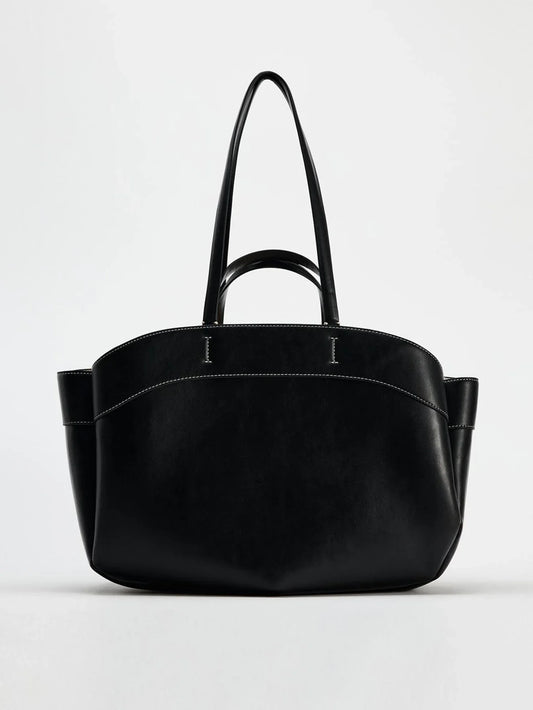 Women Tote Bag Underarm Pouch Large Capacity Pu Leather Shoulder Bag Retro Crossbody Bag Casual Portable Bucket Bags Handbag