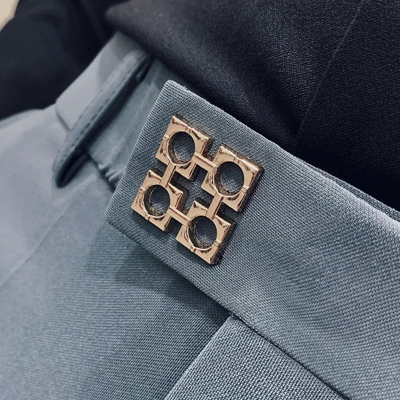 Spring 2026 Mens Casual Slim Fit Dress Pants Streetwear Suit Pants Men High Quality Office Pants All Match ankle Length Trousers