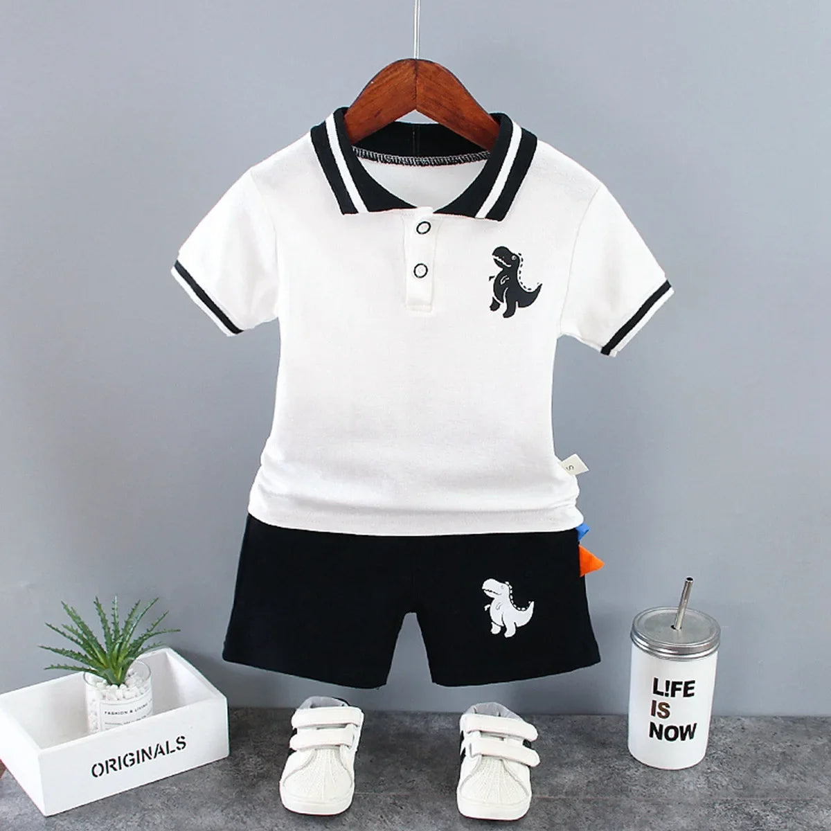New Summer Baby Boys Clothes Children Cartoon T-Shirt Shorts 2Pcs/Set Kids Clothing Set Infant Casual Costume Toddler Tracksuits