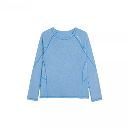 Unisex All-Season Outdoor Sports Long Sleeve Base Layer: Wool & Lyocell Blend, Breathable & Moisture-Wicking