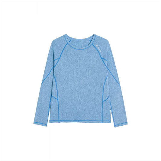 Unisex All-Season Outdoor Sports Long Sleeve Base Layer: Wool & Lyocell Blend, Breathable & Moisture-Wicking