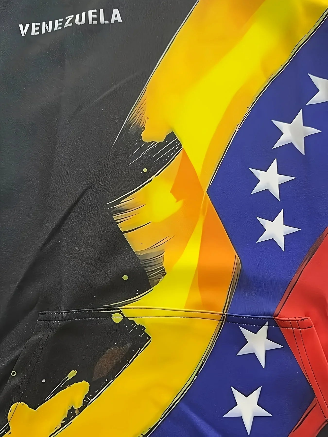 The new men's hoodie for the autumn of 2025 features a casual and fashionable 3D national flag print on the street