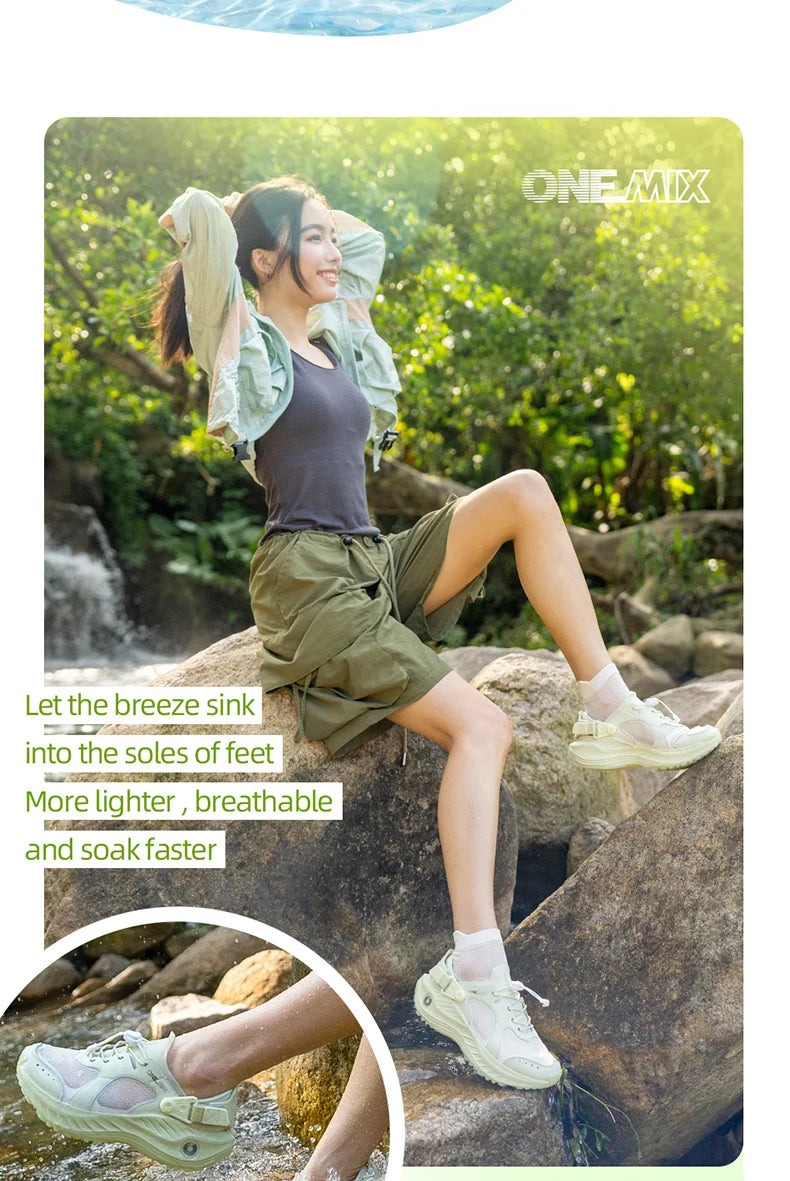 Summer Outdoor Water Shoes for Men And Women Breathable Non-slip Thick Sole Cushioned Speed Interference Casual Shoes