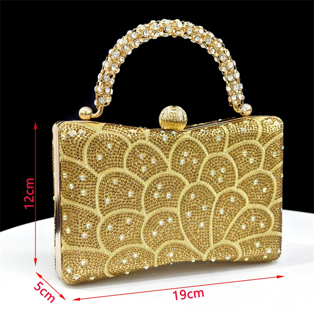 Italian shoes and handbags accessory set with rhinestone metal embellishments Wedding shoes Bridal shoes Designer