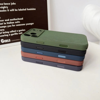 High End Original 2IN1 Technology Woven + Liquid Silicone Case For IPhone 17 Pro Max For Magsafe Magnetic Drop Protection Cover