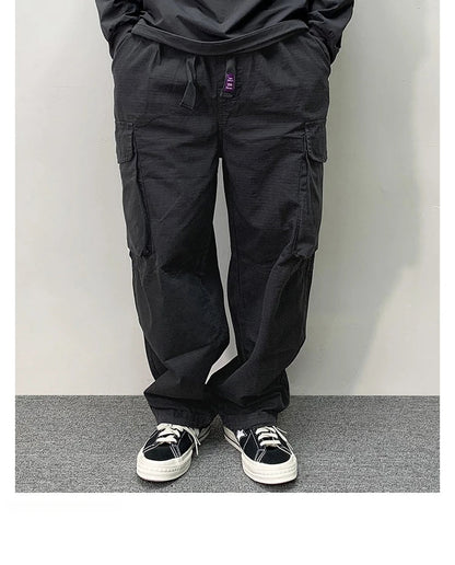 High Quality Cotton Cargo Pants Mens Clothing Plus Size Casual Pants Japanese Harajuku Casual Tactical Joggers Baggy Trousers