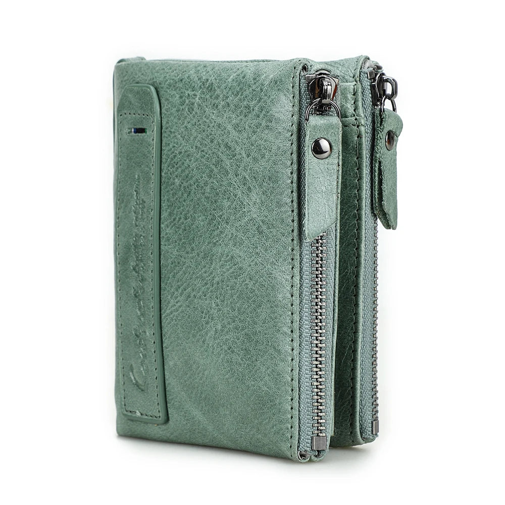 Genuine Leather Short Wallets for Women Luxury Designer Coin Purse Female Money Clip Card Holder Customize Men Wallets