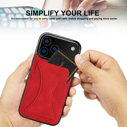 Foldable Kickstand Leather Phone Case For iPhone 17 Pro Max 16 Plus 15 14 13 12 Protective Credit Card Slots Kickstand Cover