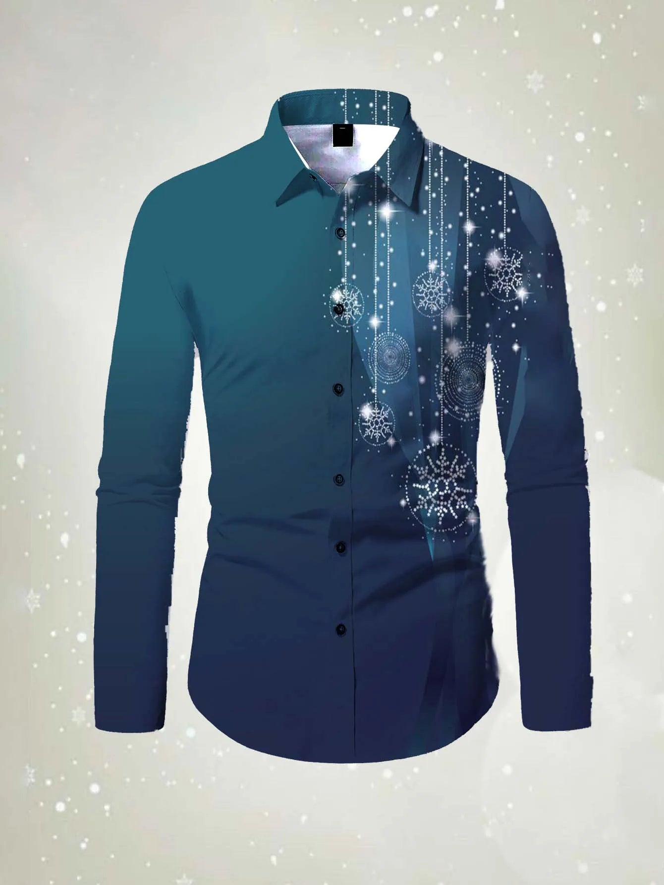 Men's long sleeved shirt Happy New Year Pattern 3D printed top 2026 spring autumn new fashion casual Festival Unisex clothing