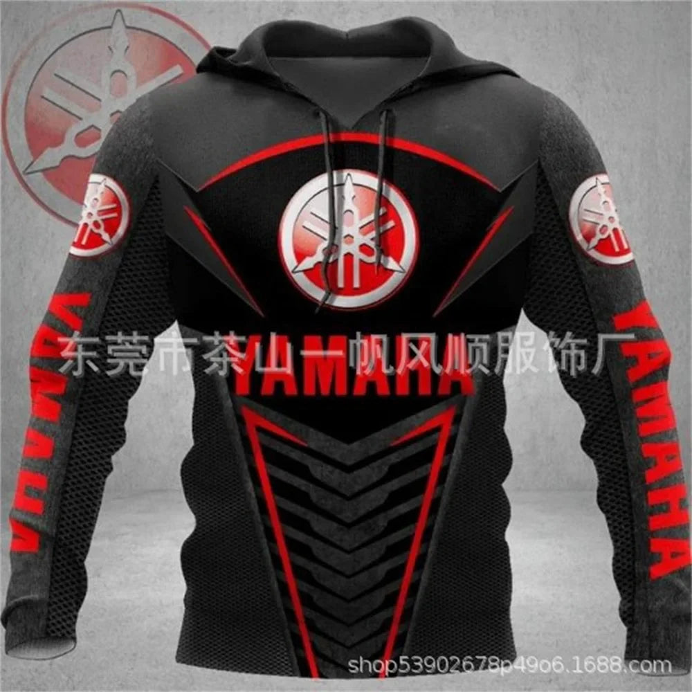 2025 Yamaha Fashion Casual Zipper Hoodie Top 3D Printed Hot Selling Men's and Women's Spring and Autumn Hoodies