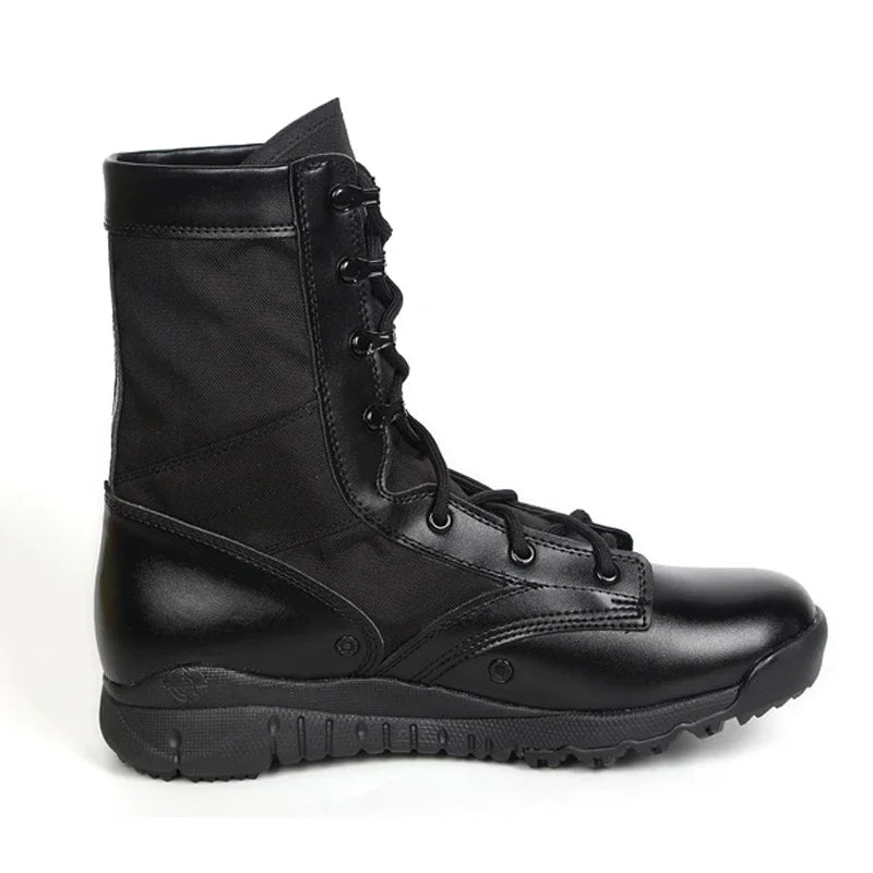 20266 Men Tactical Boots Winter Leather Ankle Boots Summer Desert Safety Shoes Men's Footwear Combat Boots