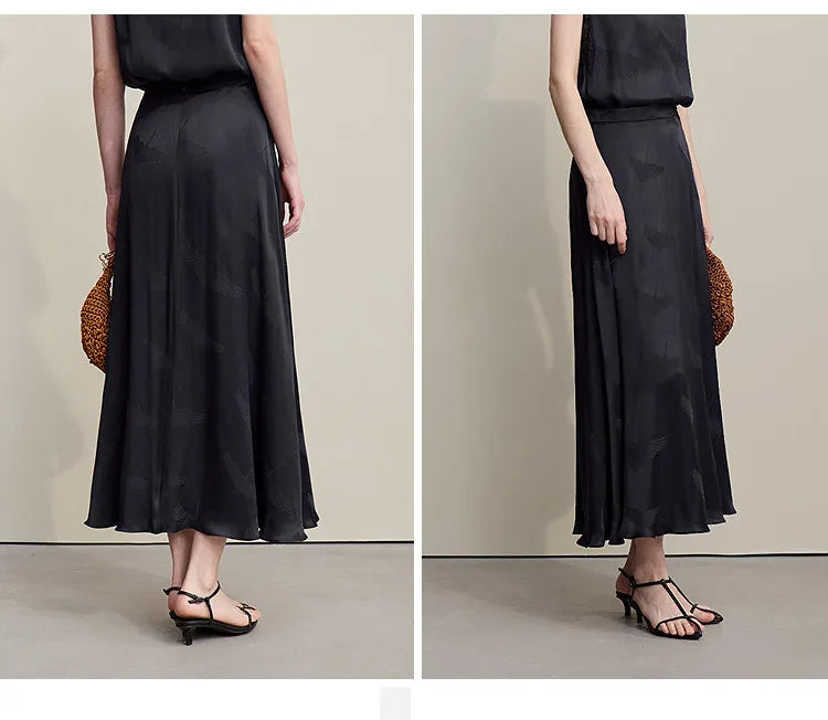 Long Skirts For Women 2026 Spring New Elegant Chinese Style Jacquard Skirt Women's Casual Loose Umbrella Skirt 12651008